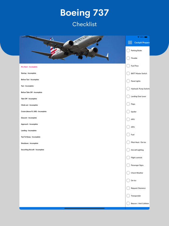 Screenshot #5 pour Boeing 737 Checklist