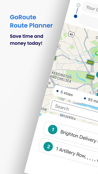 GoRoute Route Planner Screenshot