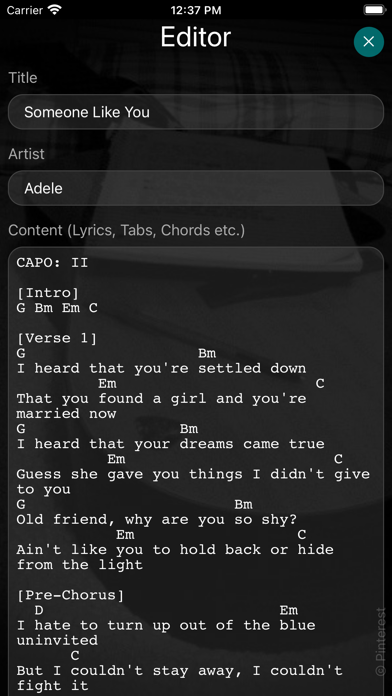 Song Slider Screenshot
