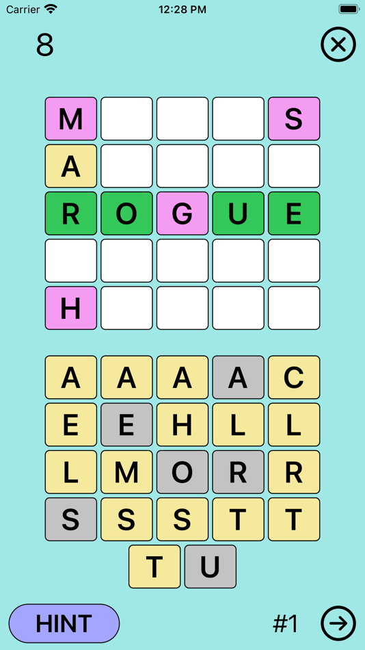 #2. Word Grid Challenge (iOS) 由: Jeff Hultquist