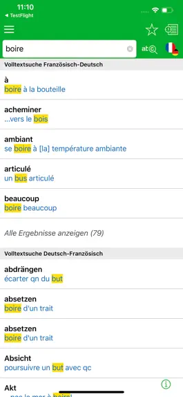 Game screenshot SCHULE Wörterbuch Französisch apk