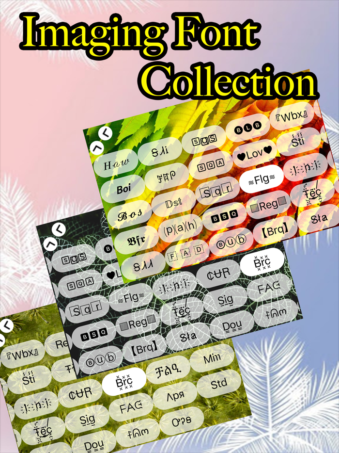 Keyboard Fonts and Background