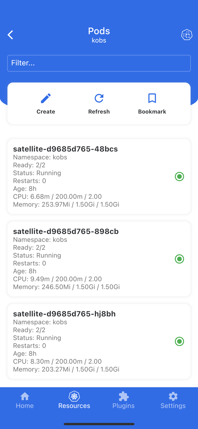 kubenav - Kubernetes Dashboard