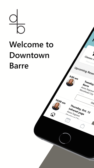 Downtown Barre Booking Screenshot