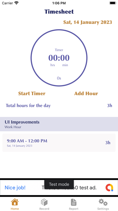Work Hour Screenshot