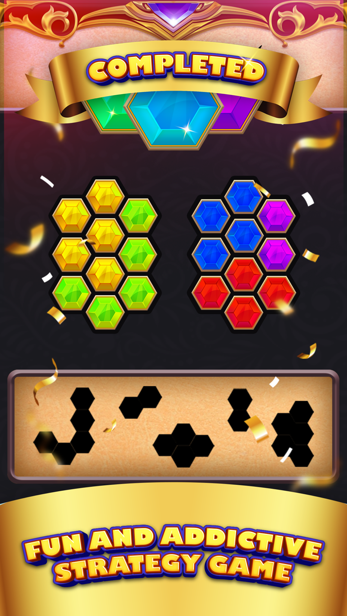 Hexa Block Puzzle Golden Touch