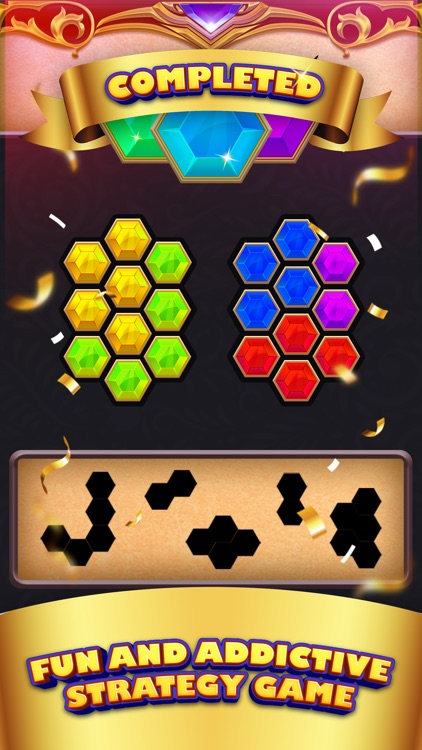 Hexa Block Puzzle Golden Touch screenshot-5