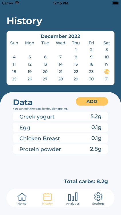 Carb Log