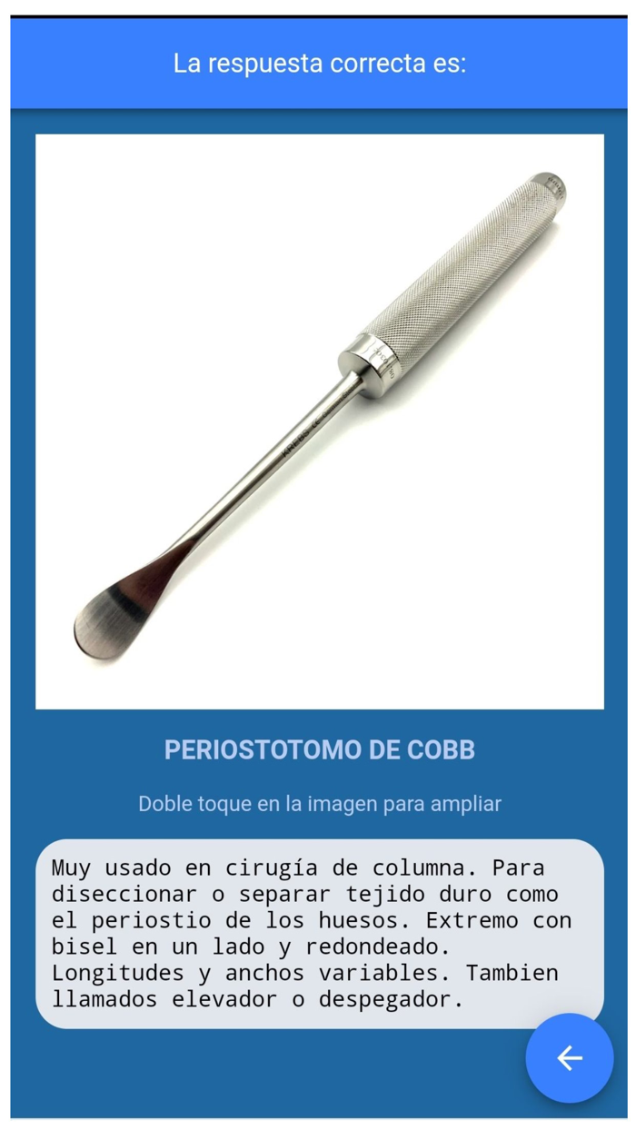 Instrumental en quirófano