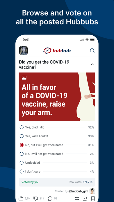 Hubbub Polls Screenshot