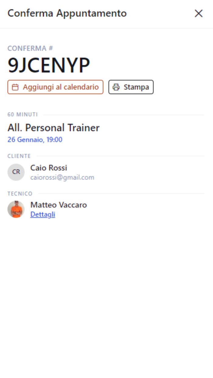 MATTEO VACCARO - TRAINER