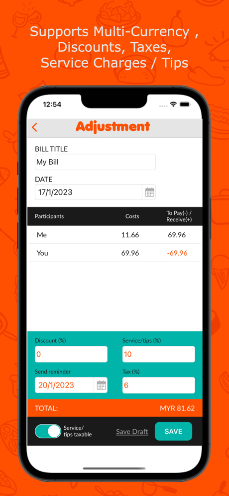 Leasy App - Bill Splitter screenshot 2