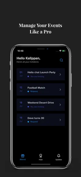 Game screenshot Catchup - Events & Experiences apk