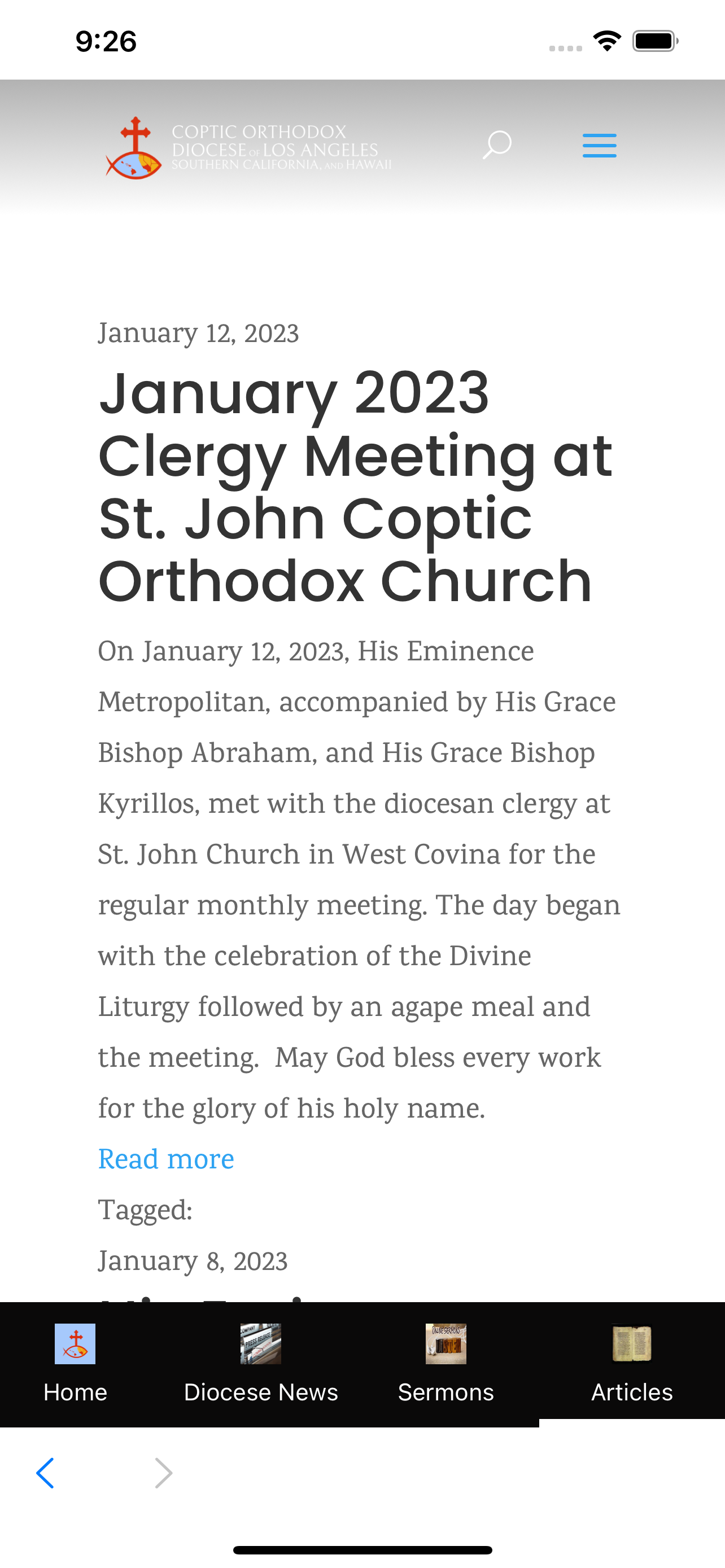 LACopts Diocese App