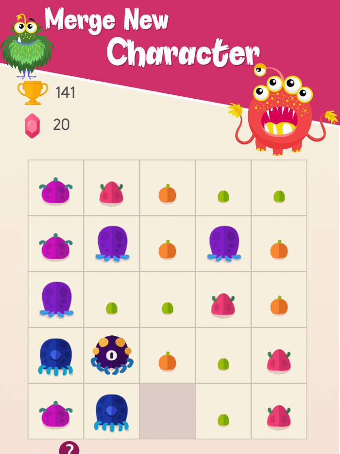 Monster Merge Merge Puzzle