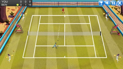 Finger Tennis Sports Game Screenshot