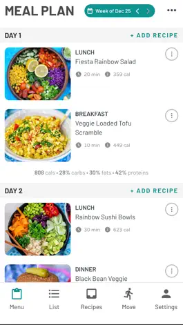 Game screenshot EatMoveRest Meal Planner mod apk