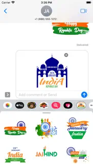 republic day india - wasticker iphone screenshot 2
