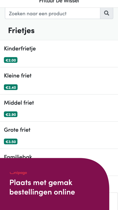 Frituur De Wissel Screenshot