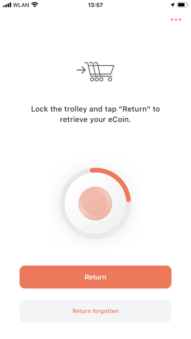 eCoin trolley token Screenshot