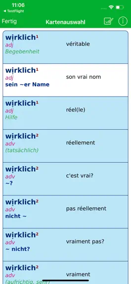 Game screenshot SCHULE Wörterbuch Französisch hack
