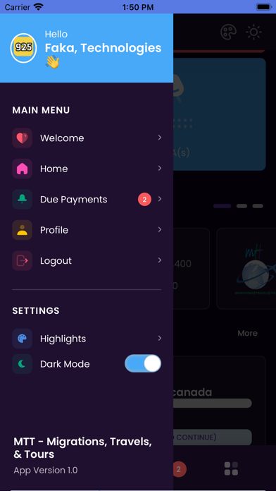 MTT - Migration, travel & tour Screenshot