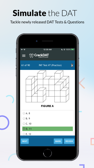 CrackDAT Dental Admission Test Screenshot