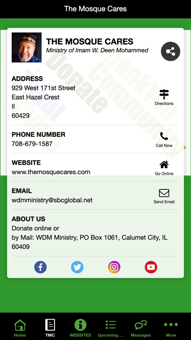 The Mosque Cares:WDM Ministry Screenshot