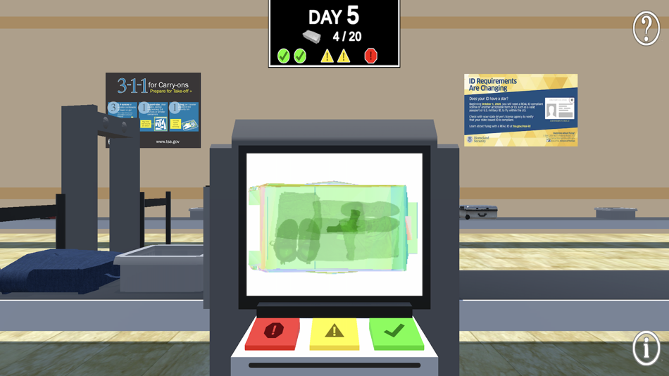 #8. Baggage Screening Challenge (iOS) Podle: Magnin & Associates