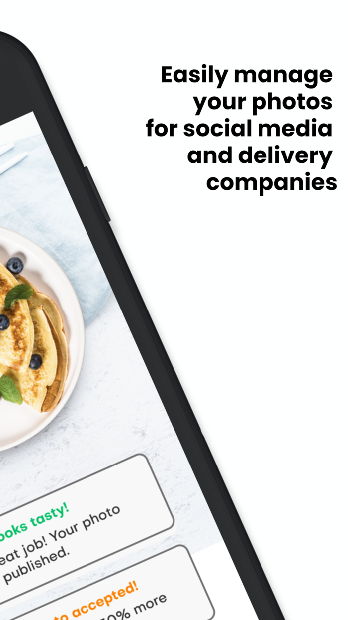 Food App camera and photo editor