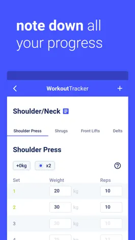 Game screenshot WorkoutTracker – Fitness Log hack