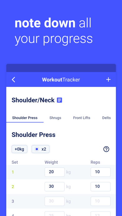 WorkoutTracker – Fitness Log Screenshot