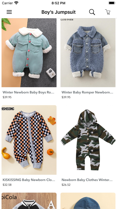 Kids Clothing Shop Shopping Screenshot