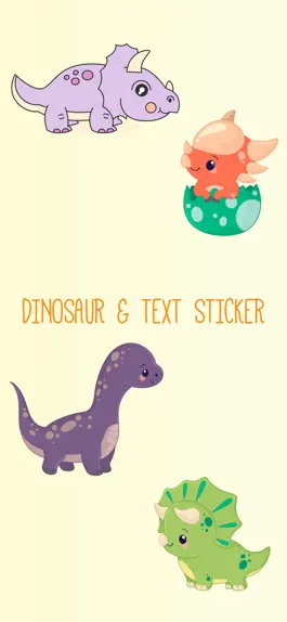 Game screenshot Dinosaur & Text Sticker Emojis mod apk