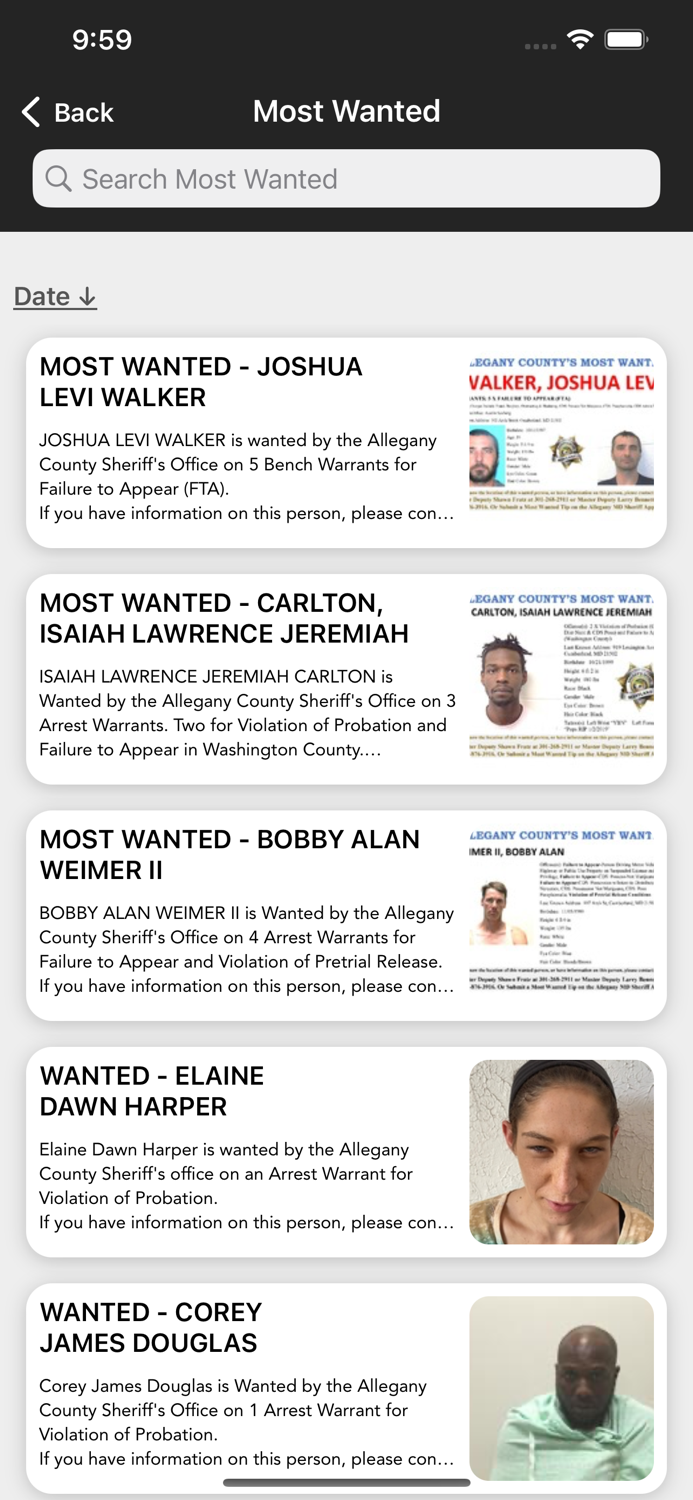 Allegany County Sheriff MD