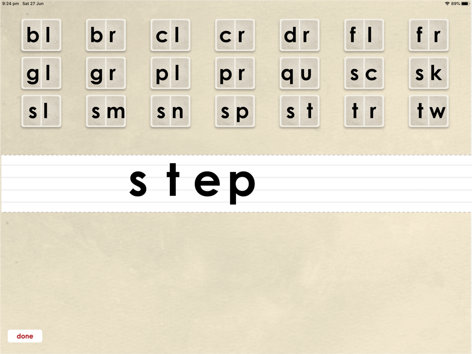#8. Oz Phonics 2 - CVC, CCVC words (iOS) By: DSP Learning Pty Ltd