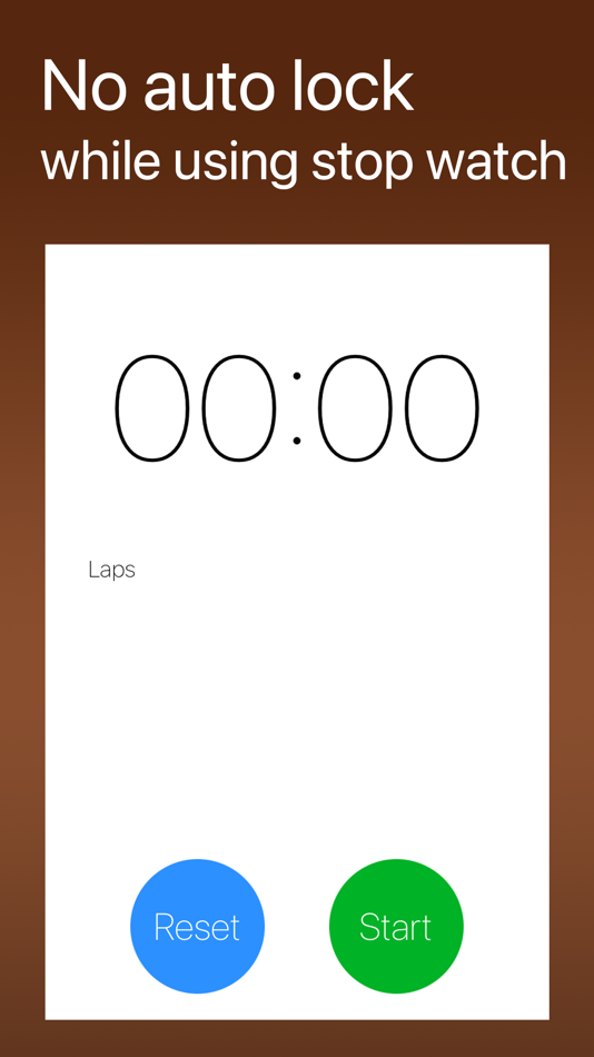 #1. Stop Watch Awake (iOS) 由: Oceano Inc.