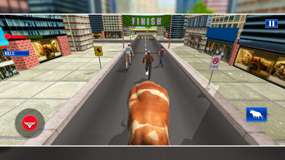 Wild angry Bull Attack Game 3Dのおすすめ画像5