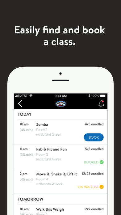 CAC Chicago Athletic Clubs Screenshot