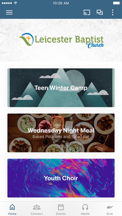 Leicester Baptist Church Screenshot