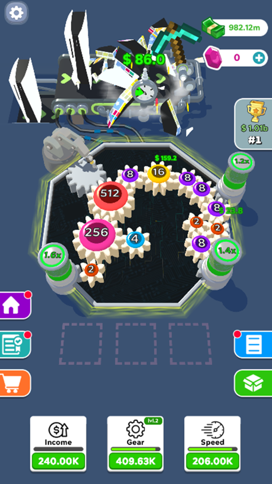 #5. Gear Click Fever:Simulator 3D (iOS) Podle: 诺 陈