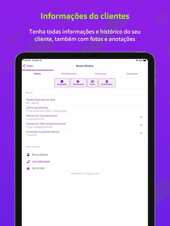 Minha Agenda pra profissionais iPad screenshot 7 - Productivity app