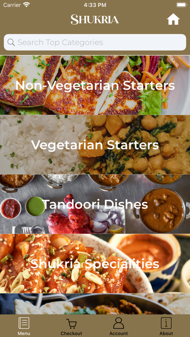 Shukria Indian Cuisine Screenshot