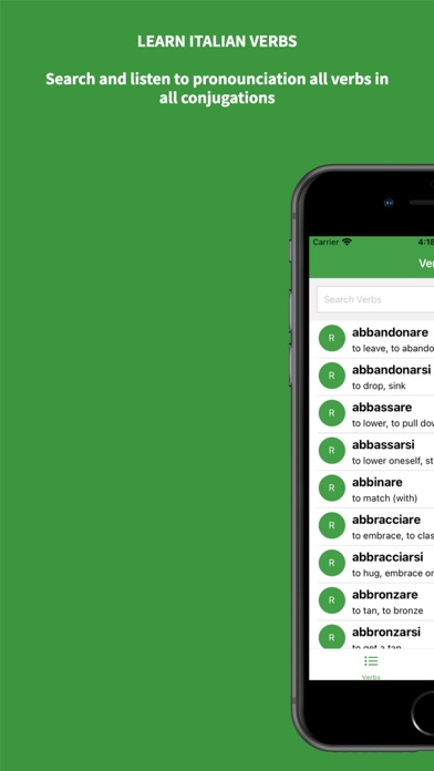 Italian Verbs Screenshot