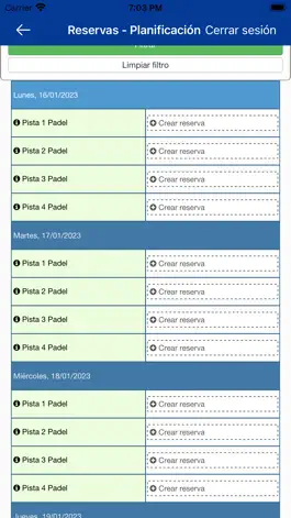 Game screenshot Reservas Pádel Bao hack