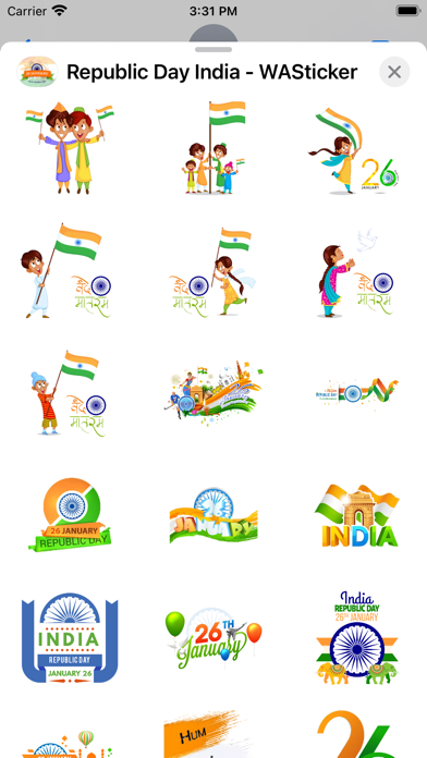 Republic Day India - WASticker Screenshot