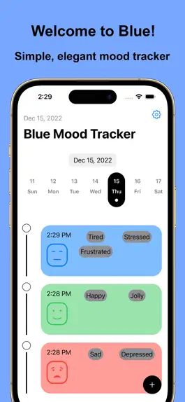 Game screenshot Blue Mood Tracker mod apk