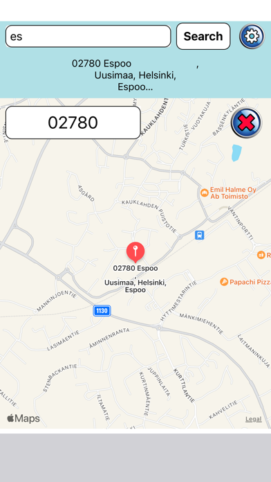 Postal Codes International Screenshot