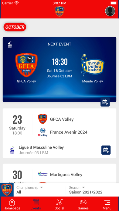 Screenshot #2 pour GFCA Volley-Ball