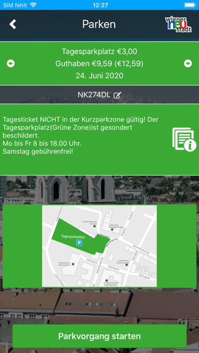Parken Wiener Neustadt Screenshot